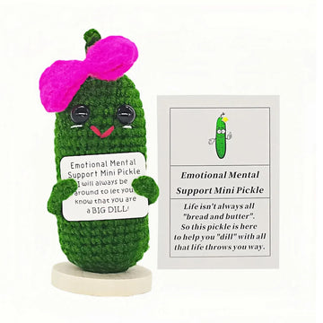 KALAWALK Funny 1 Pcs Crochet Gifts with Positive Affirmations Cards for Inspirational Novelty Good Luck Gifts and Party Decorati