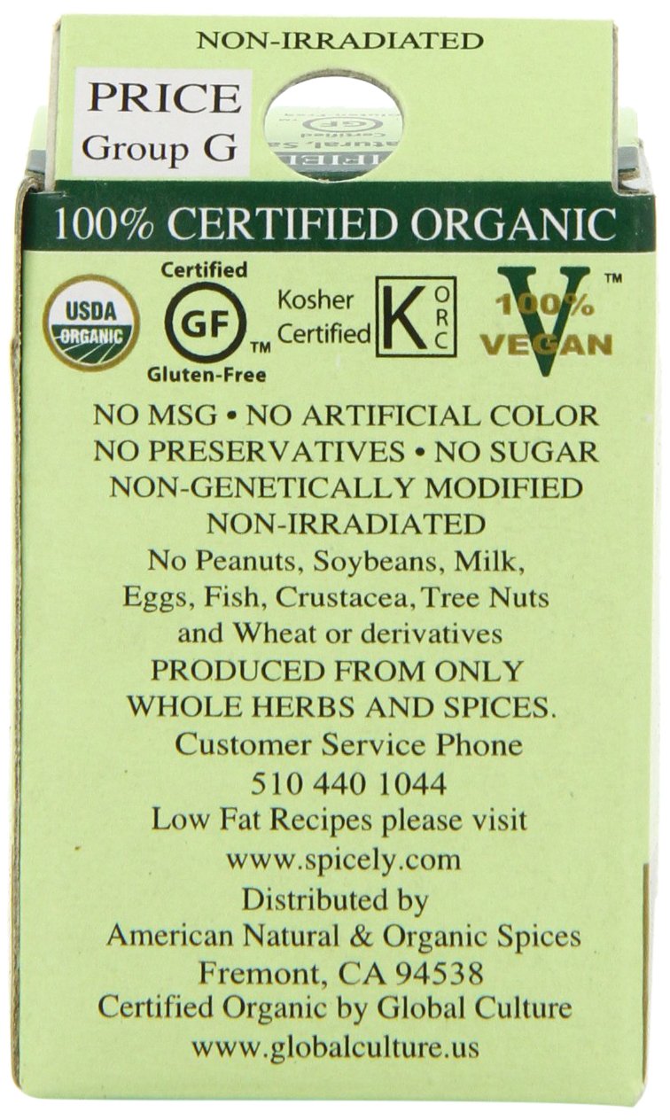 Spicely Organic Sage Ground, 0.4 Ounce (Pack Of 6)