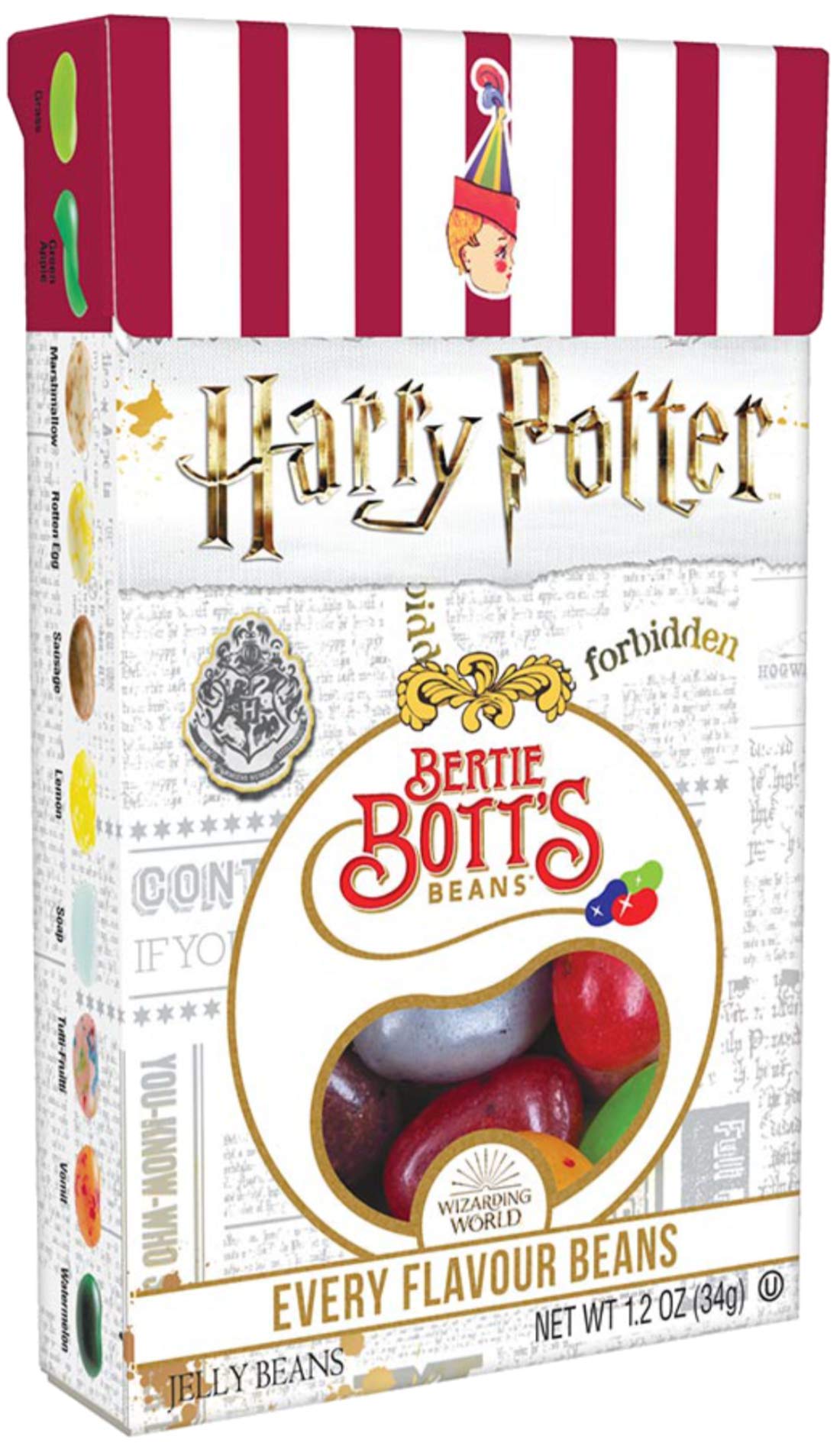 Jelly Belly Bertie Botts Every Flavour Jelly Beans, 1.2 OZ (Pack of 3), Black