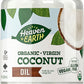 Heaven & Earth USDA Organic Unrefined Virgin Coconut Oil, 16oz | Glass Jar | Cold Pressed | Coconut Oil for Cooking, Hair & Skin
