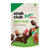 Snak Club Tajin Chocolatey Gummy Bears, Assorted Chocolate Covered Fruit Candy Gummies with Chili and Lime Seasoning, Mild, Glut
