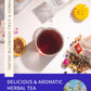 TeeLux Rose Blueberry Tea Bags, Caffeine Free, Floral Aroma, 30 Count