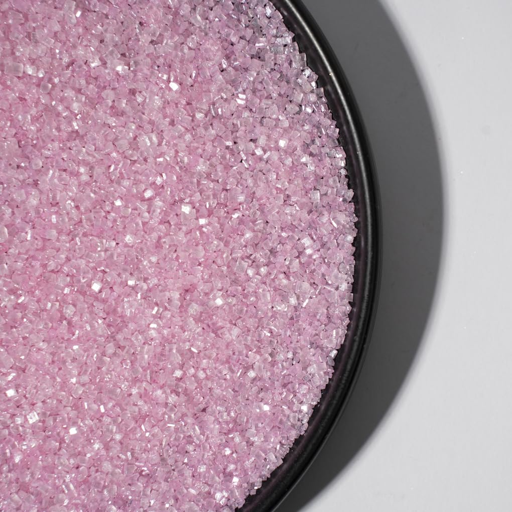 NIPEOR Pink Sanding Sugar Edible Sprinkles for Cakes, Cupcakes, Cookies, Ice Cream Toppings - Baby Pink Color