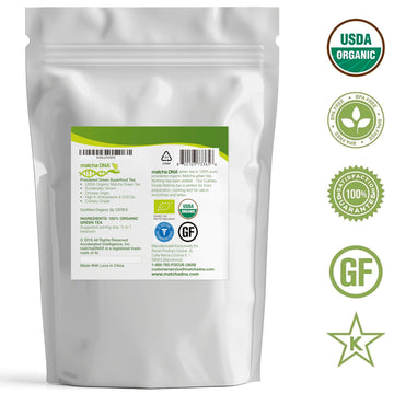 Matcha Dna Usda Organic Matcha Green Tea Powder Culinary Grade Powdered Matcha - High In Antioxidants (160 Ounce Bag)