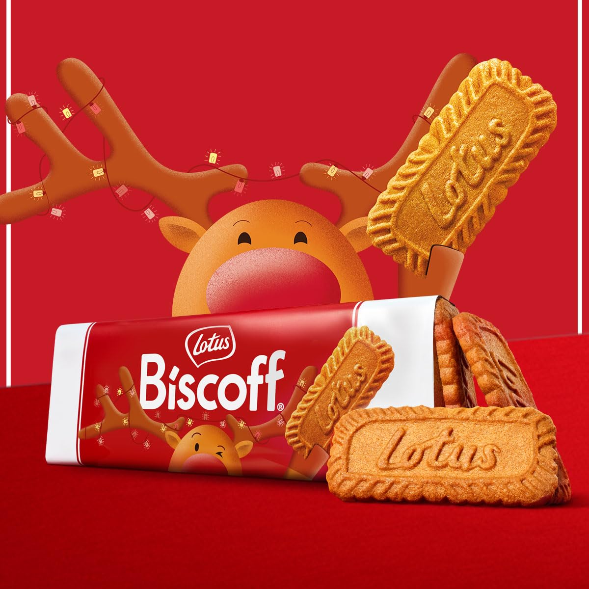 Lotus Biscoff Cookies, Caramelized Biscuit Cookies, 16 Cookies (Pack of 10), Non GMO + Vegan, 4.4 Ounce (Pack of 10), Snack Pack