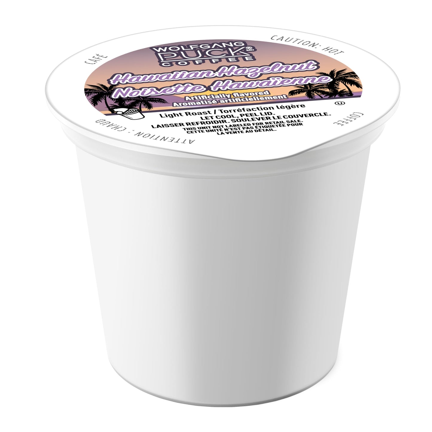 Wolfgang Puck Coffee Single Serve compact pieces, Hawaiian Hazelnut, Compatible with Keurig K-Cup malt-inspired, 24 Count