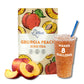HTEAO Iced Tea Sachets - Georgia Peach Black Tea Mix - 8 Gallons - Instant Iced Tea - Pack of 16 Sachet Bags
