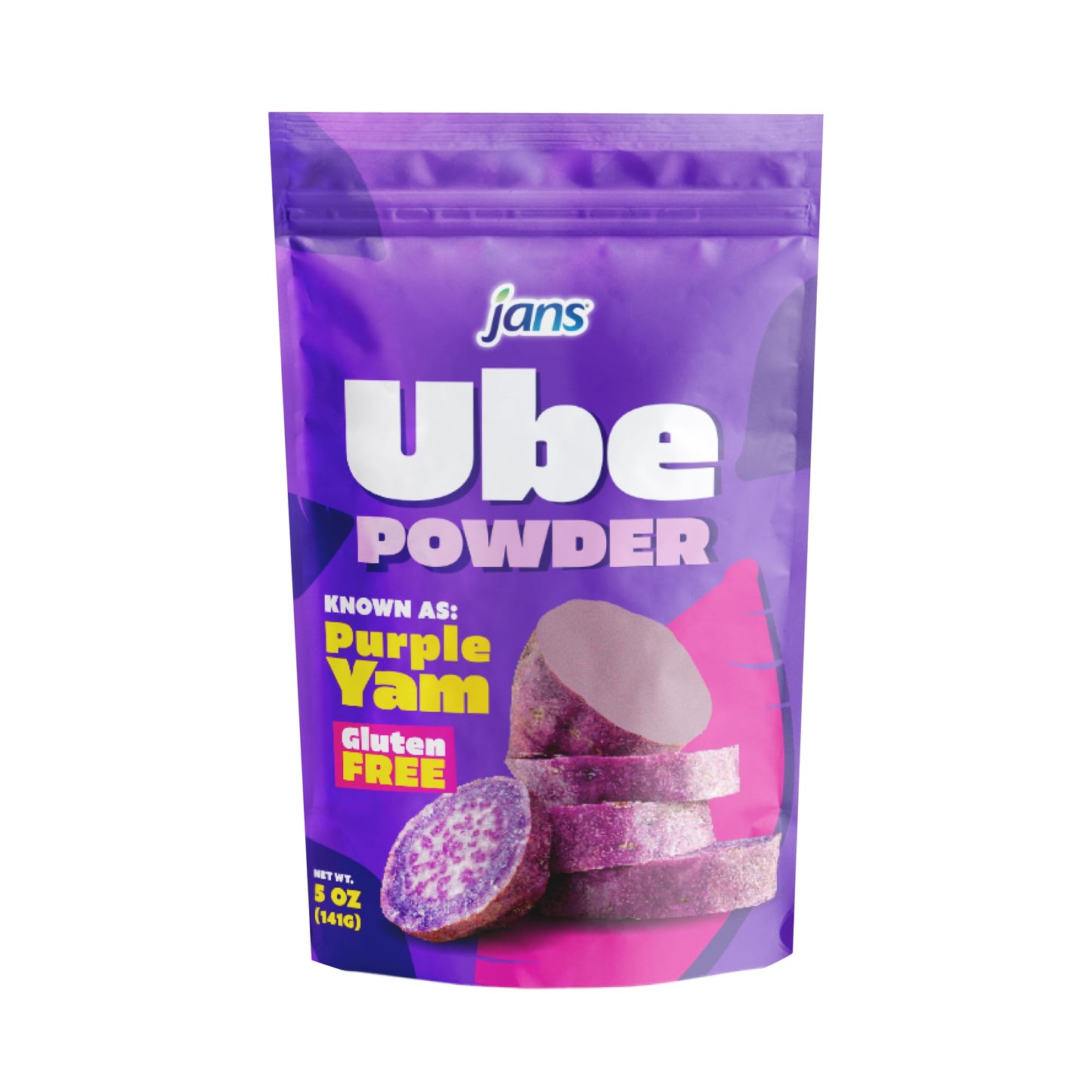Jans - Natural Ube (Purple Yam) Powder - 5 Oz