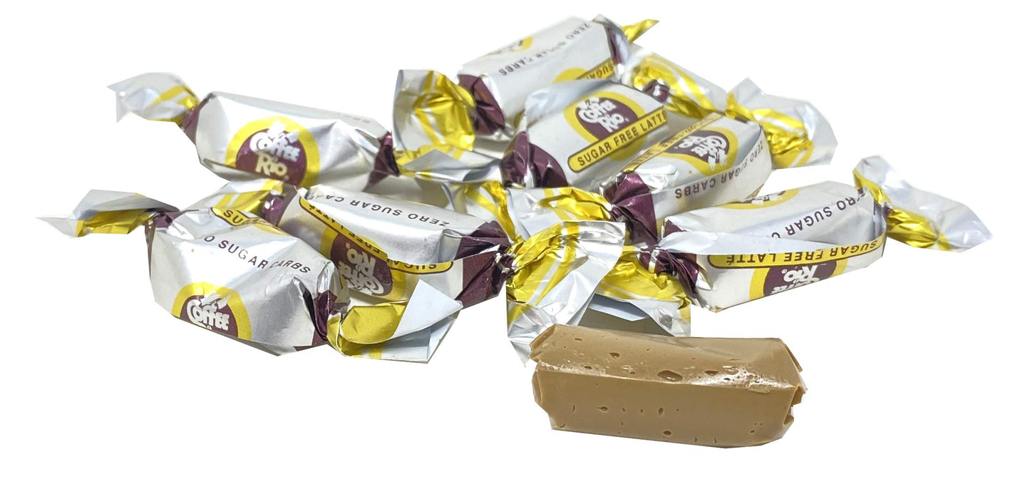 Coffee Rio Sugar Free Coffee Candy Pack Of 4 - 3 Ounces - Zero Sugar Carbs, Made In The Usa, Kosher Candy (Caffe Latte)