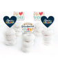Big Dot of Happiness Dessert Cupcake Toppers, Set of 24, 3.5 inches, Multicolored, Model BD7827dt