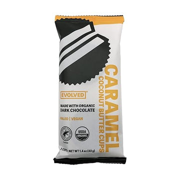 Eating Evolved Dark Chocolate Coconut Butter Cups Caramel Sea Salt 1.5 Oz
