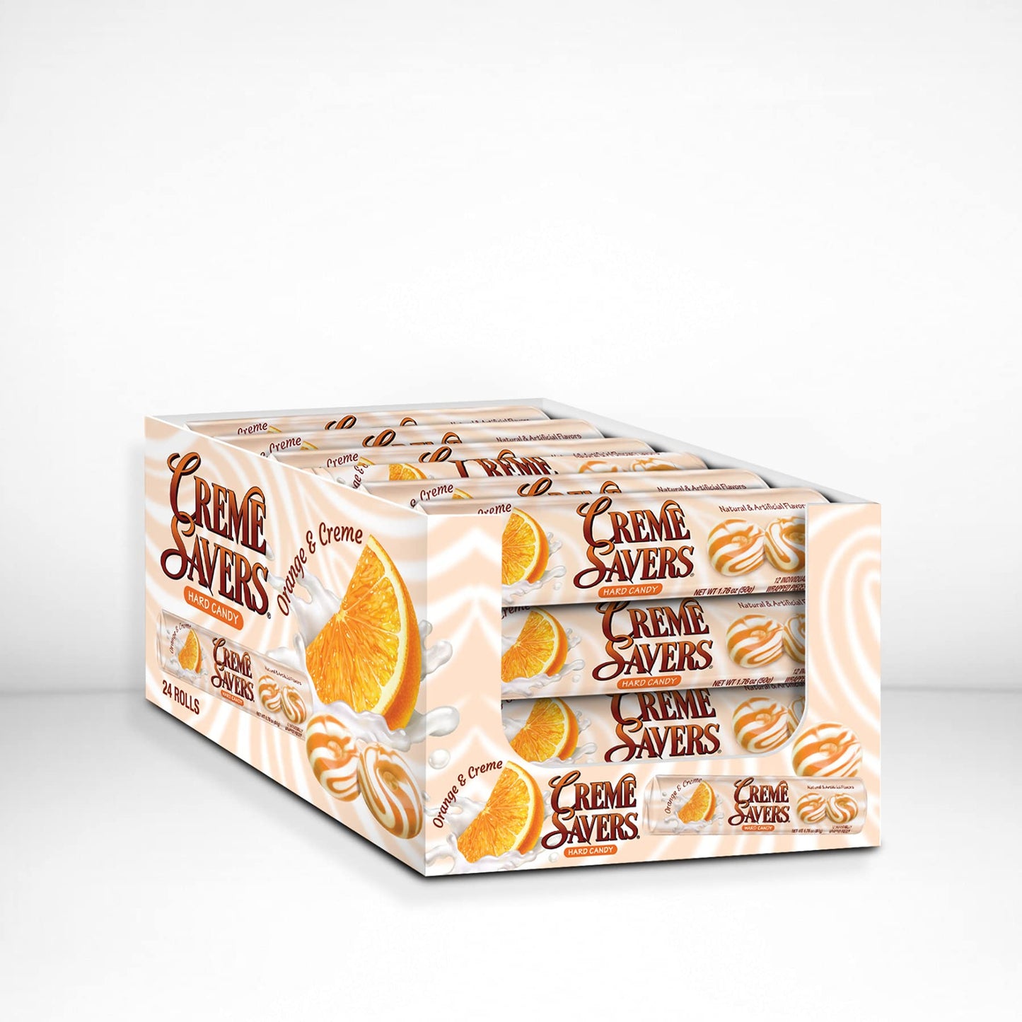 Creme Savers Orange And Creme Hard Candy | The Taste Of Fresh Oranges Swirled In Rich Cream | The Original Classic Creme Savers