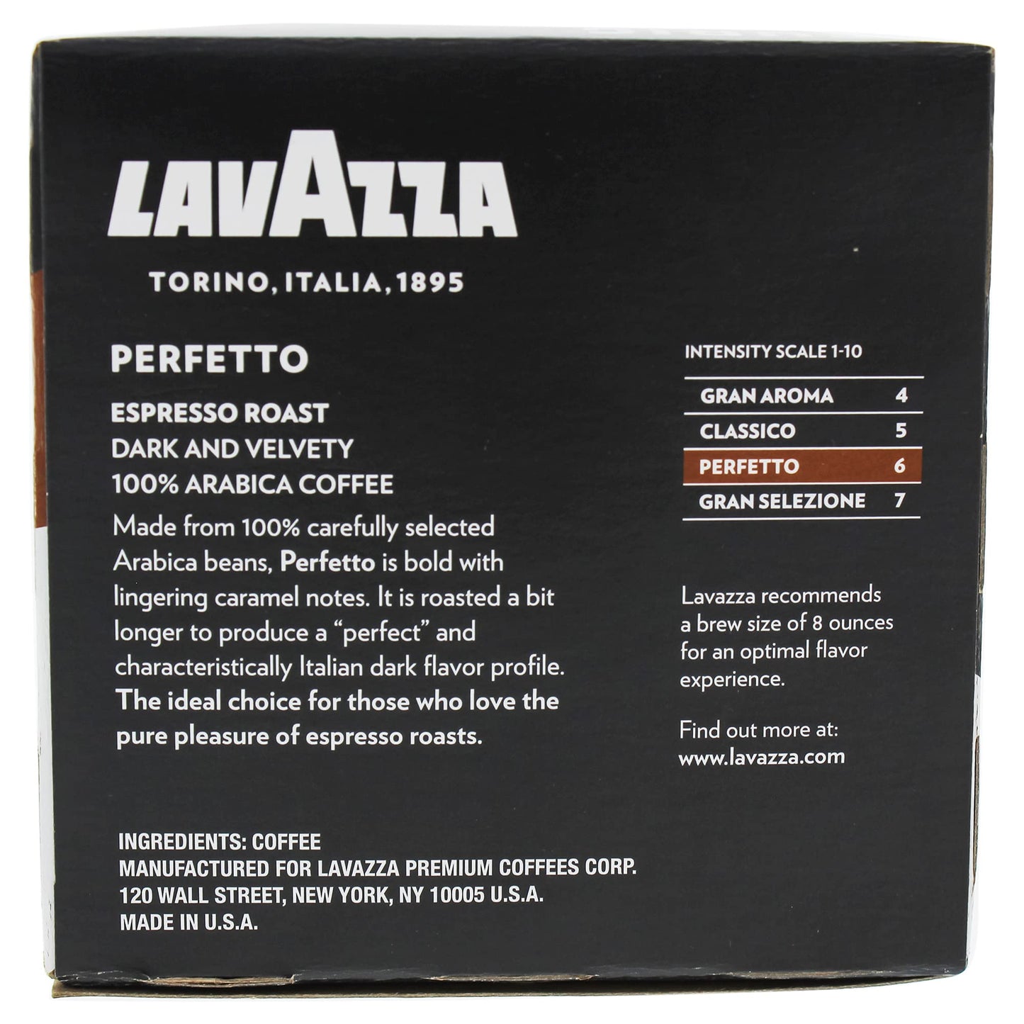 Lavazza - Coffee Perfetto K-cup - Case of 6 - 10 CT (6x10 CT)