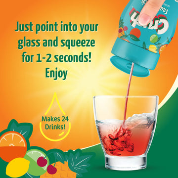 Crush Crush, Fruit Punch, Liquid Water Enhancer – New, Better Taste (4 Bottles, Makes 96 Flavored Water Drinks) 1.62 Fl Oz (Pack Of 1)