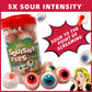 Apexy Sour Eyeball Gummies - With Fruity Liquid Center Eyeball Candy For Halloween, Birthday, Trick Or Treat, Party Candy - Jell