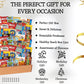 SHELLYS DELIGHT Snack Box Care Package - 120 Count Variety Snacks Gift Box for College Students, Military, Work or Home