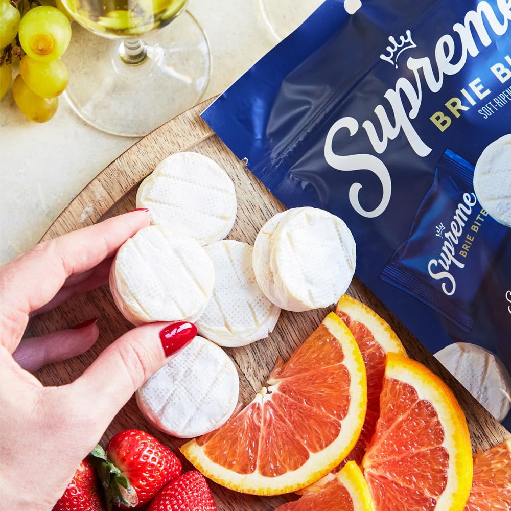 SUPREMEly Creamy Brie Bites (4.4 Ounce bag) 5 Brie Bites Per Order