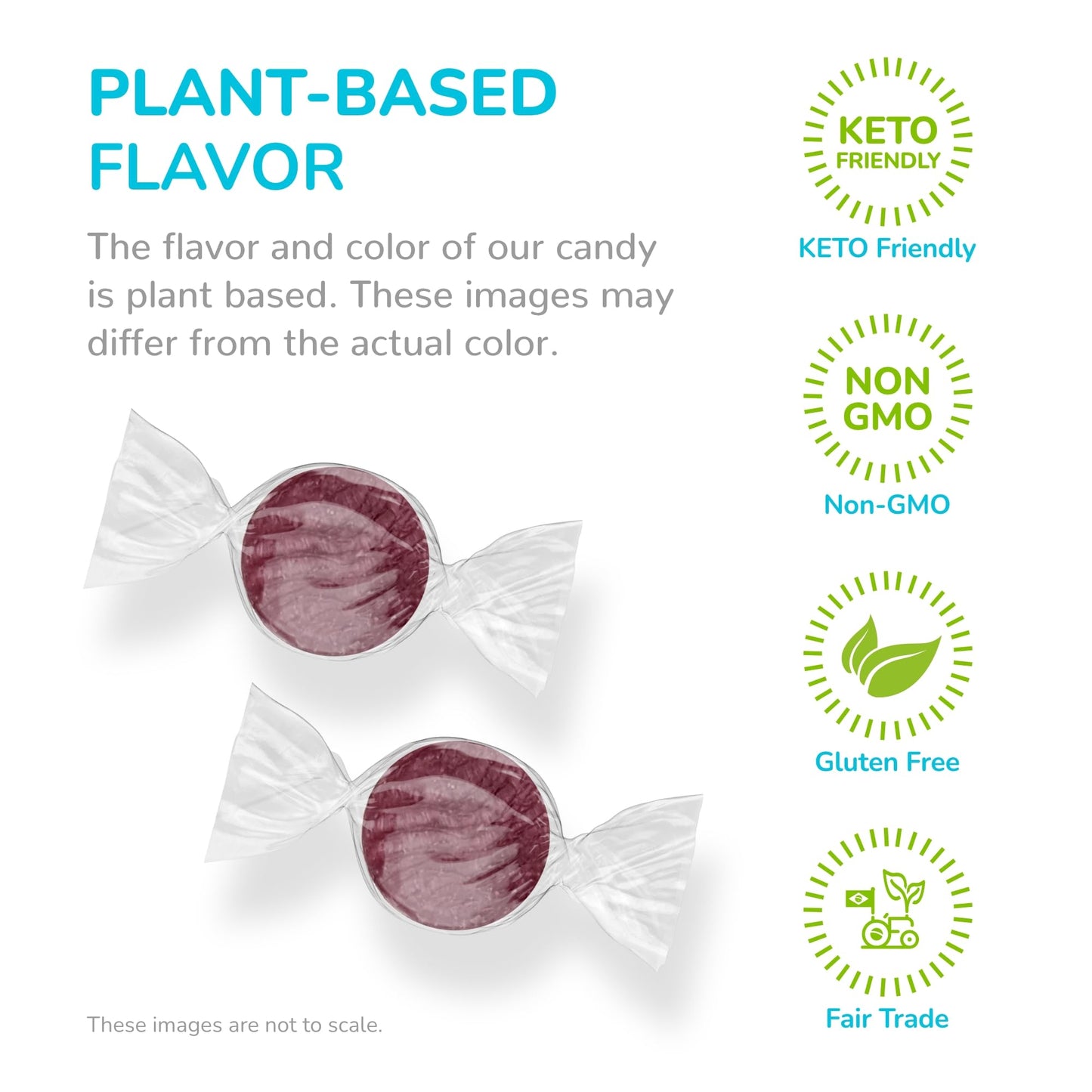 Stevita Hard Candy, Glorious Grape - 25 Individually Wrapped Pieces - Sugar & Aspartame Free - Naturally Flavored & Sweetened -