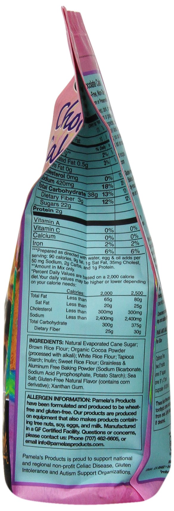 Pamela'S Products Vlx-1035 Luscious Chocolate Cake Mix, 21 Oz