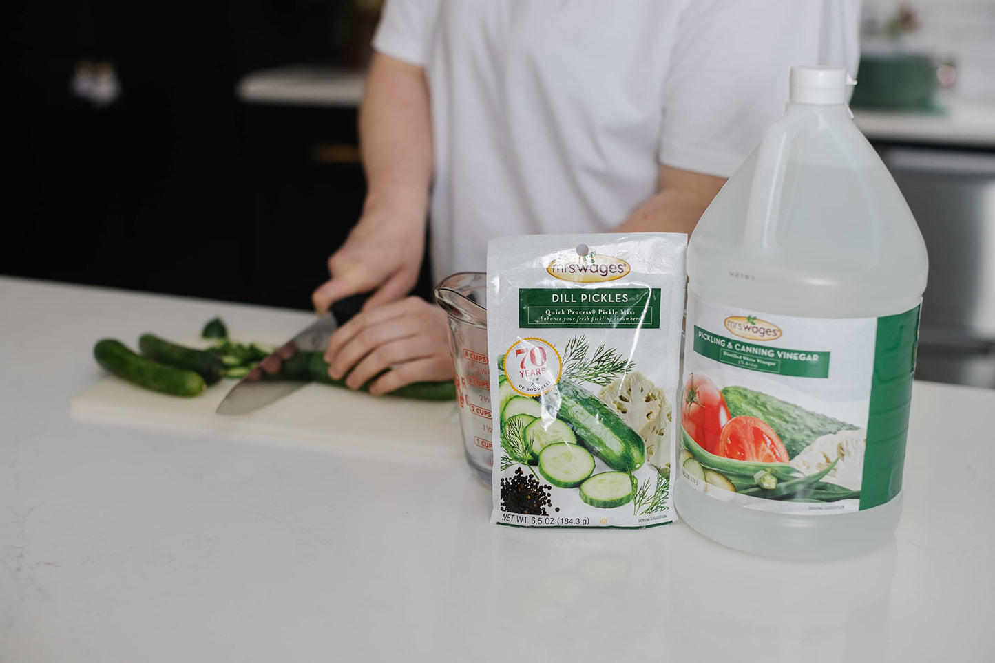 Mrs. Wages Quick Process Dill Pickle Mix For Fresh Pickling Cucumbers, 6.5 Oz (Pack Of 6)