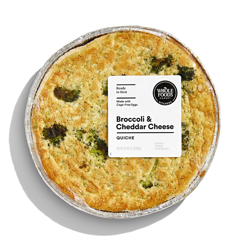 Whole Foods Market, Broccoli & Cheddar Quiche, 32 Ounce