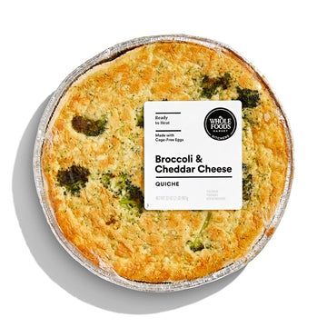 Whole Foods Market, Broccoli & Cheddar Quiche, 32 Ounce