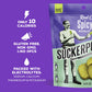 SuckerPunch Red Chile Spicy Dill Pickle Chips  Hot  Spicy Gluten Free Pickles  Sugar Free  Low Calorie  Kosher  Fresh Pickle Chips  Non GMO  Keto Friendly  Vegan  3.4 FL Oz  Snack Pouches (12 Pack)