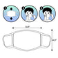 Abg Accessories Boys' 3-Pack Fashionable Protection, Reusable Fabric Face Age 3-7 Masks For Kids, Cat Design, 3 Count (Pack Of 1