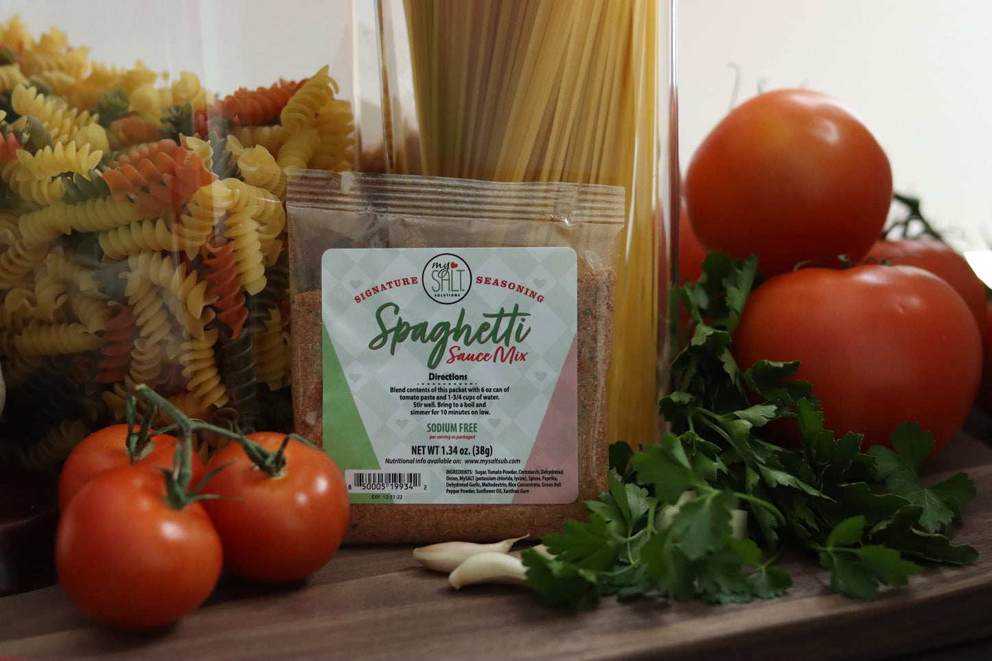 Mysalt Spaghetti Sauce Mix, Sodium Free (5 Pack)