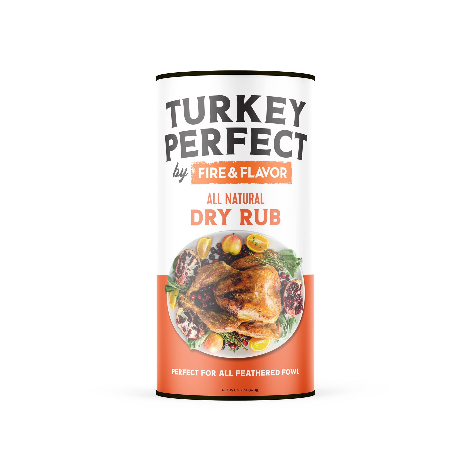 Fire & Flavor Turkey Perfect Natural Dry Rub - Turkey and Chicken Seasoning - Herbs, Spices & Seasonings - Seasonings for Cookin