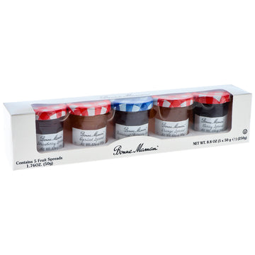 Bonne Maman Preserves Sampler Variety Pack (Apricot, Cherry, Orange, Red Currant, Strawberry), 1.76 Ounce Jars (Pack Of 5)