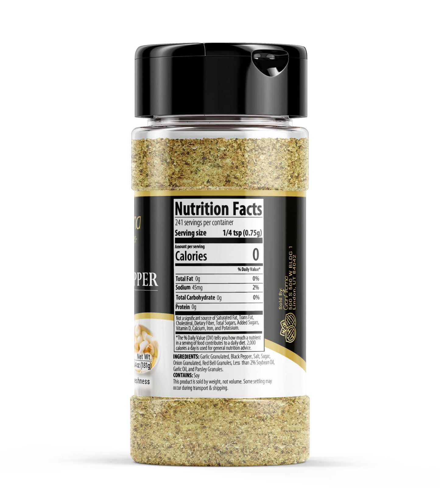 Granaroma Garlic Pepper, 6.4 Oz, Seasoning Blend, Soups & Sauces, Aromatic