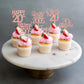 24Pcs Rose Gold Happy 20Th Birthday Cupcake Toppers Twenty Straight Outta 2005 Cupcake Picks Cheers To 20 Lengend Since 2005 Cak
