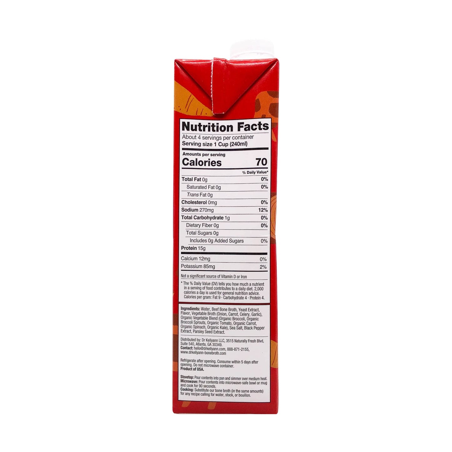 Dr. Kellyann Classic Beef Bone Broth, 32 Fz