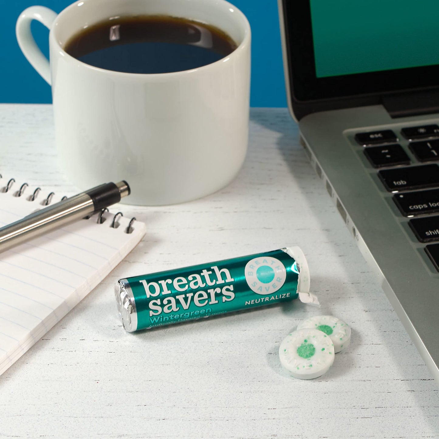 Breath Savers Wintergreen Sugar Free Breath Mints Rolls, 0.75 Oz (8 Count)