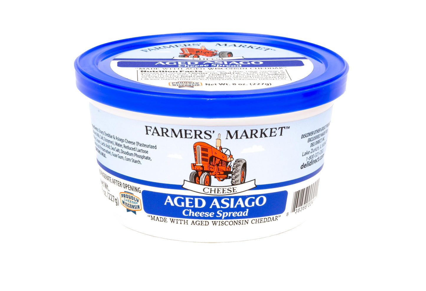 Deli Direct Cheese Spread, Shelf Stable Asiago, Great for Snack Dips, 1pk