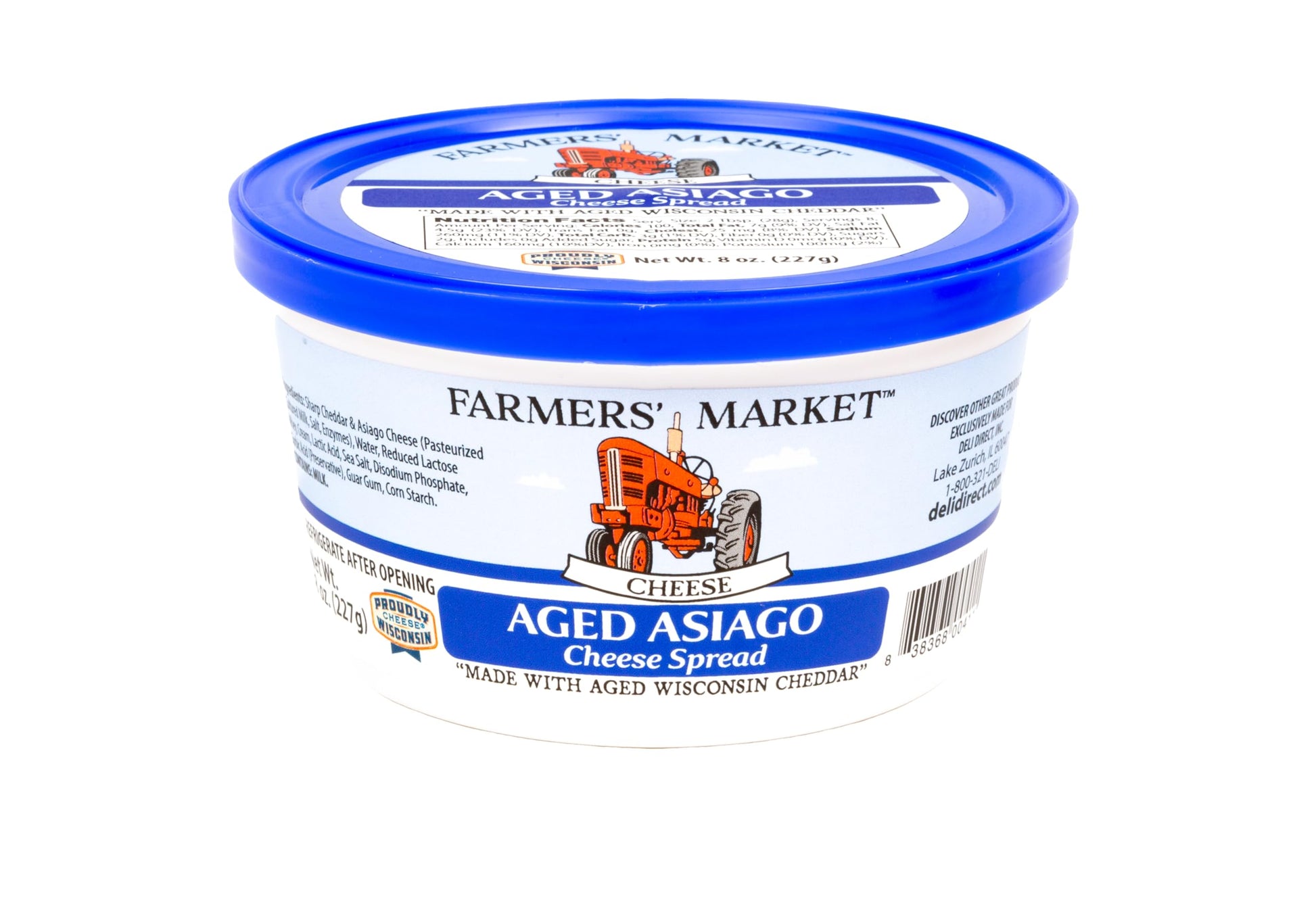 Deli Direct Cheese Spread, Shelf Stable Asiago, Great for Snack Dips, 1pk