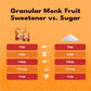 SweetLeaf Organic Monk Fruit Sweetener Granular, Keto Friendly, Sugar Free, 8.47 Oz Bag (Pack of 6), Natural