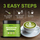 Orgfun Mushroom Matcha, Japanese Ceremonial Matcha Infused With 7 Superfood Mushrooms, Mct Oil, Coconut Milk Powder, No Added Su