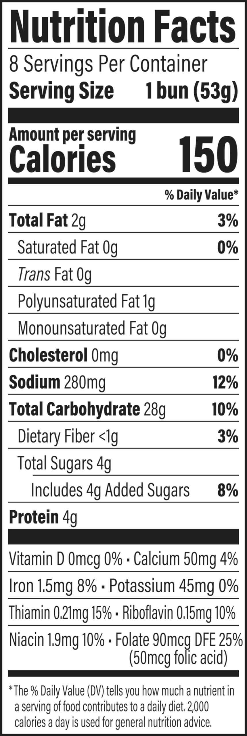 Ball Park White Burger Buns, 8 count, (1.88 oz each), Kosher Hamburger Buns, 15 oz Bag