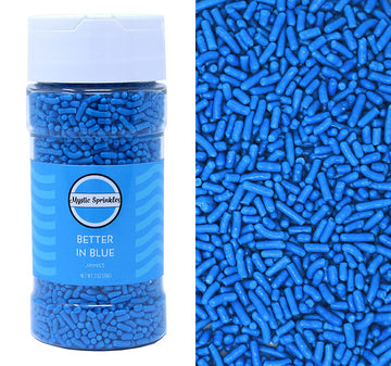 Mystic Sprinkles Solid Color Jimmy Sprinkles (Better In Blue Jimmies 3Oz)