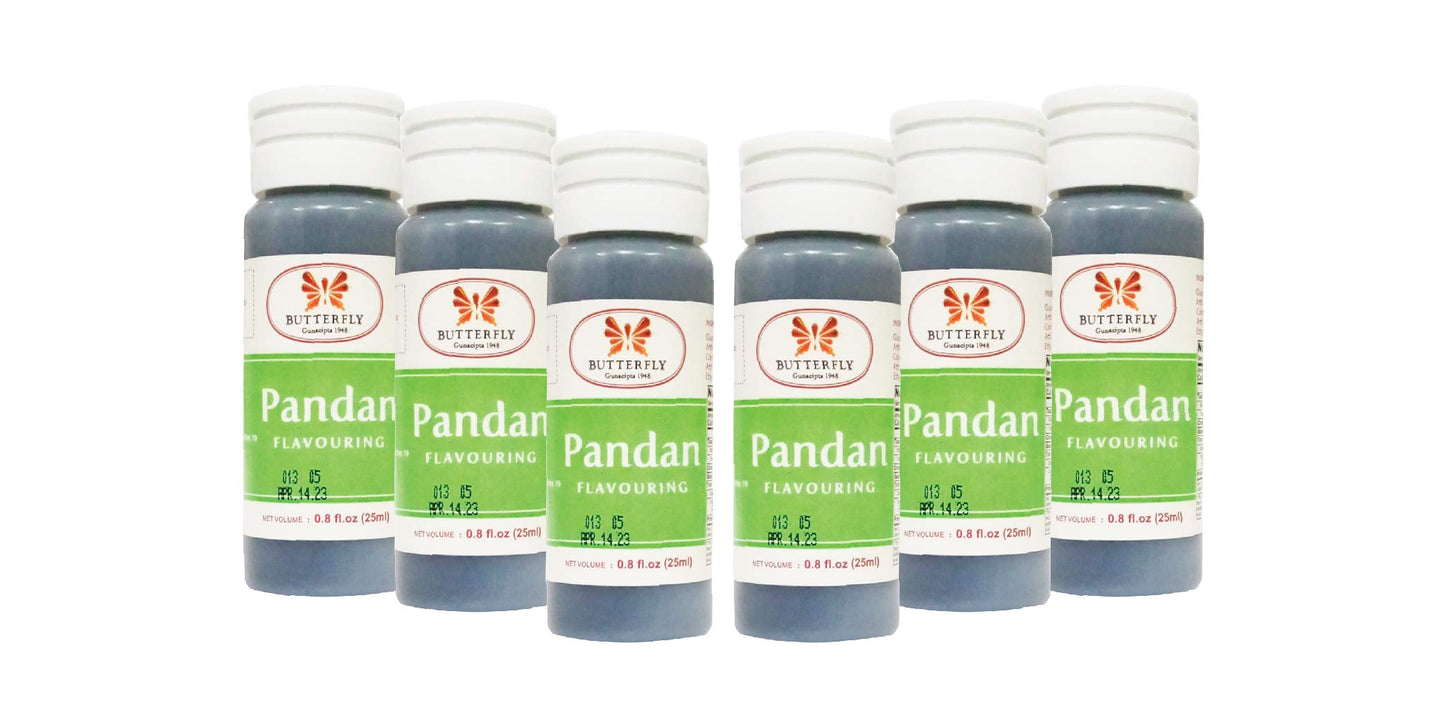 Butterfly Flavoring Extract Paste, 25 Ml (Pandan, Pack Of 6)