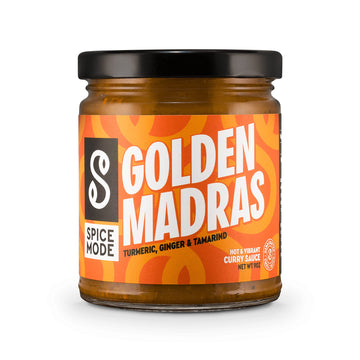 Spicemode, Golden Madras Curry Sauce, Spicy, Vegan, Gluten Free, Small Batch, Bold Flavor, 9 Ounces