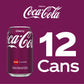Coca-Cola Cherry Coke Soda, 12 Fl Oz, Pack of 12, Model 049000031034