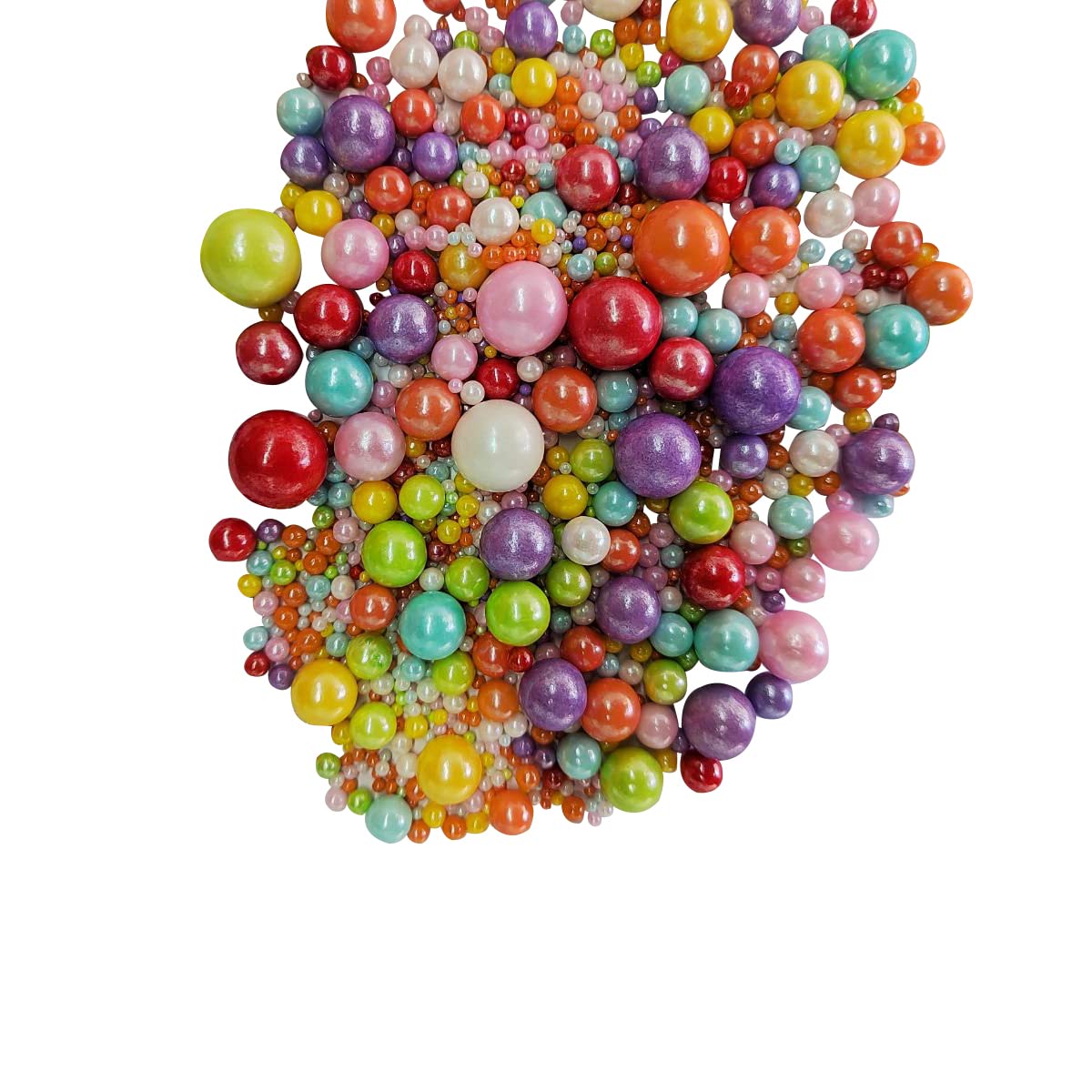 Edible Multicolor Sugar Pearls Candy Sprinkles 120G/ 4.23Ounce Baking Cake Sprinkles Cupcake And Cake Topper Cookie Decorations
