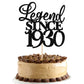 Rsstarxi Cake Topper, Glitter 95th Birthday Decoration, Black, Cheers to 95 Years, Perfect for Wedding Anniversary Party