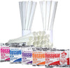Eco Craft Stix Carnival Party Cotton Candy Kits.Includes 100Ct Cotton Candy Cones And 5 Packs Of 8 Ounce Assorted Cotton Sugar