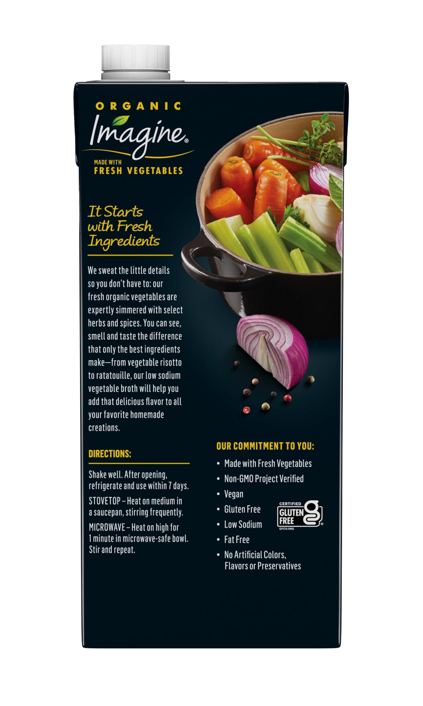 Imagine Low Sodium Organic Vegetable Broth 32 Oz