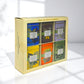 Organic Tea Sampler Gift Set 90 Bags In 6 Designer Tins Enhanced Assorted Flavors: Acai Berry, Earl Grey, Sleep Herbal, Lemon Ginger, Pineapple, Green Tea