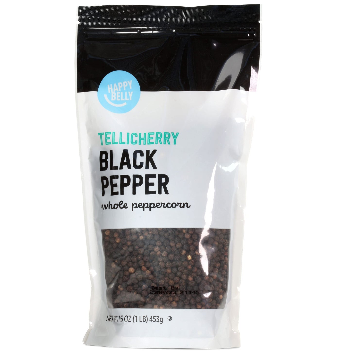 Amazon Grocery Whole Black Peppercorn, 16 Oz, Pack of 1
